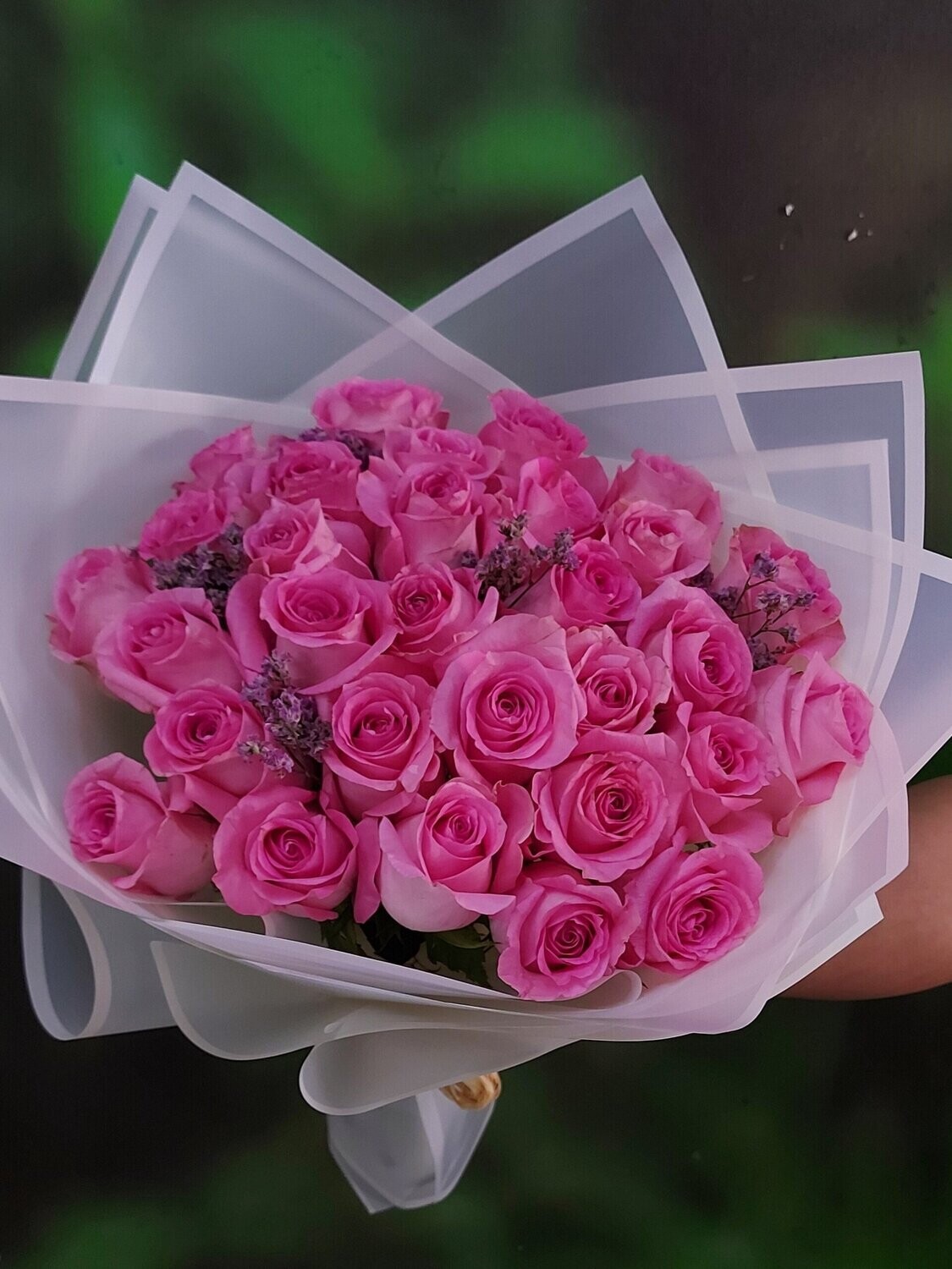Delicate Pink Rose Hand Bouquet