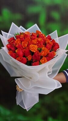 Blush Orange Flower Bouquet
