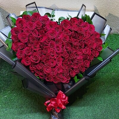 Personalized Heart  Bouquet