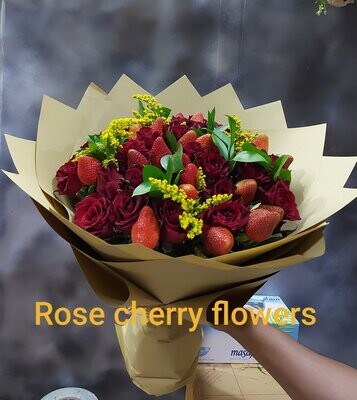 Strawberry Double Flower Bouquet