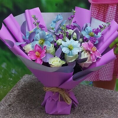Serene Flower Hand Bouquet