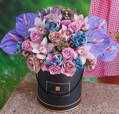 Splendid Flowers In Basket