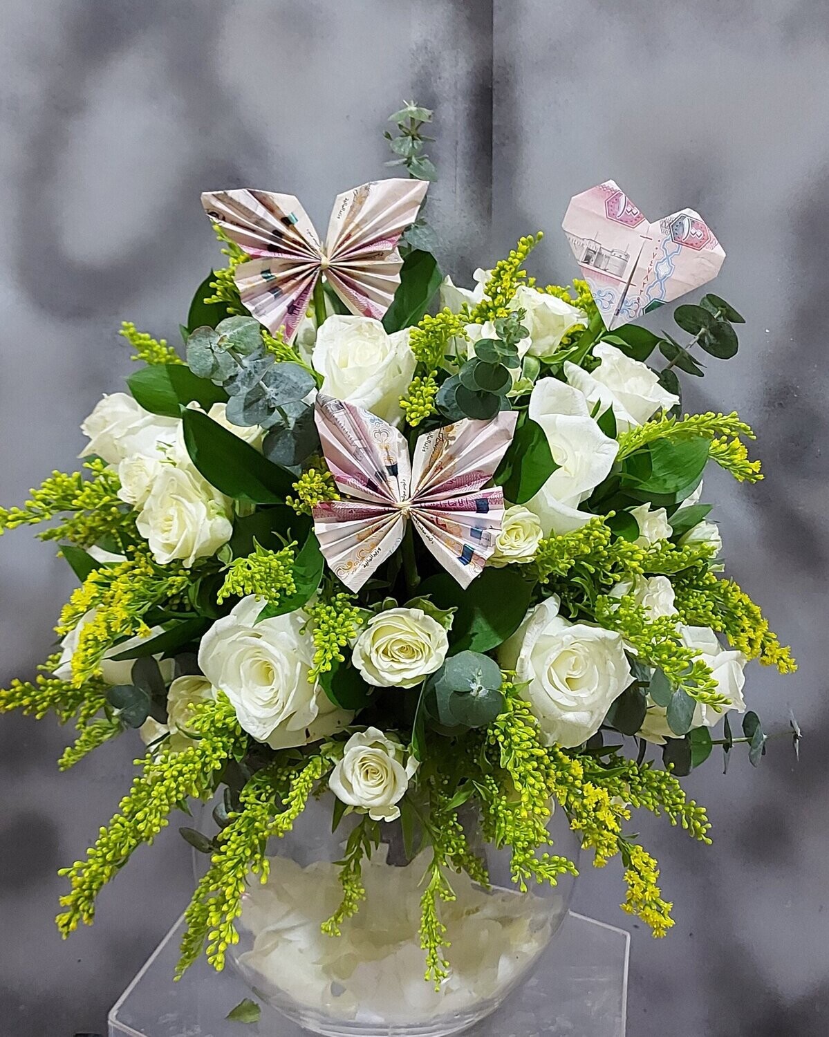 Bright Flowers In Glass
