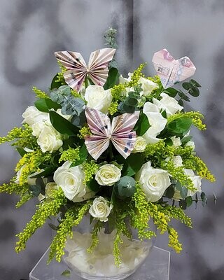 Bright Flowers In Glass