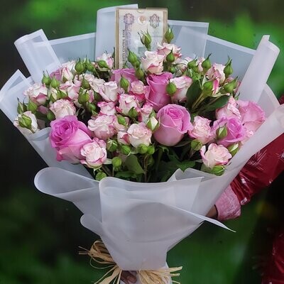 Pink Flower Hand Bouquet