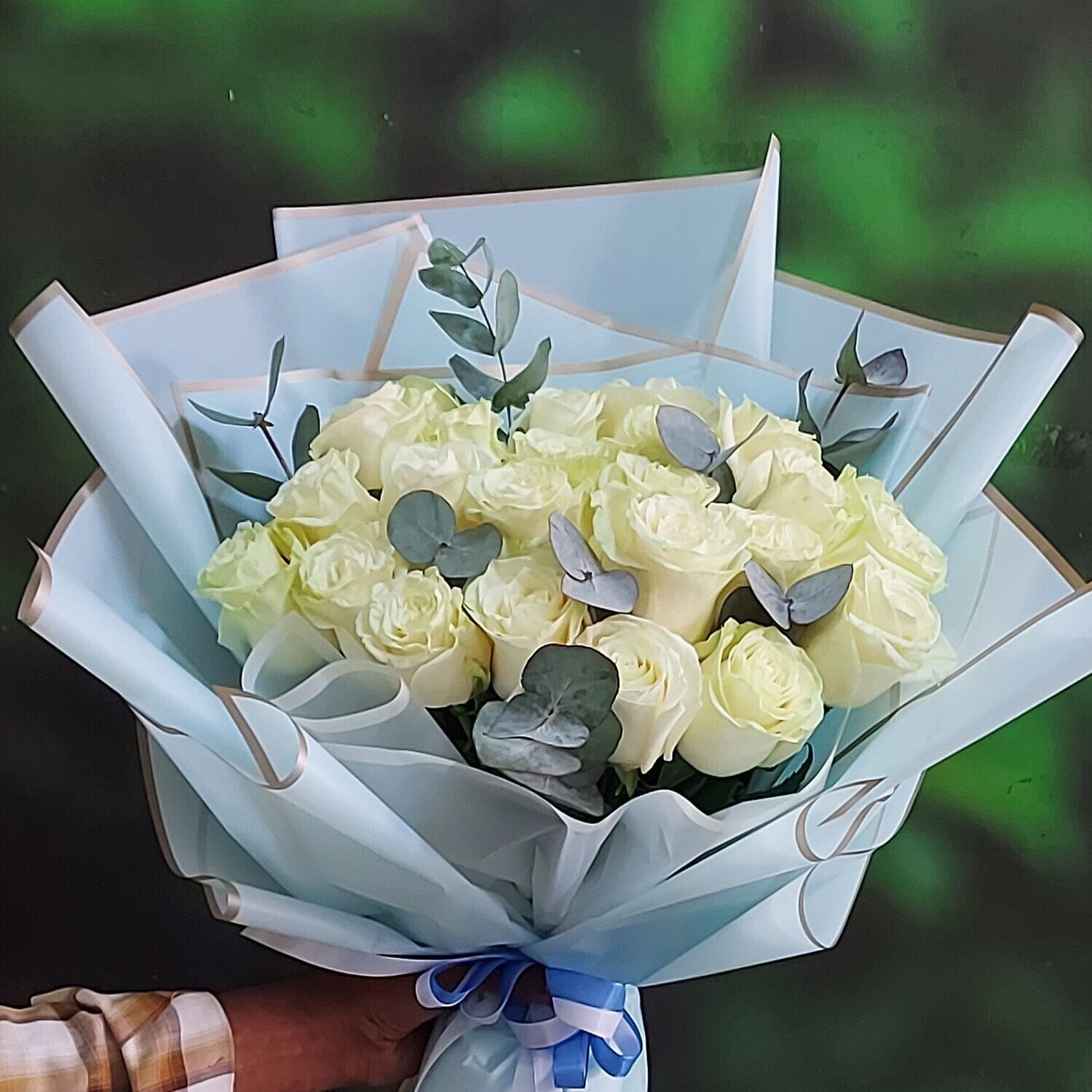 Gracious White Rose Bouquet