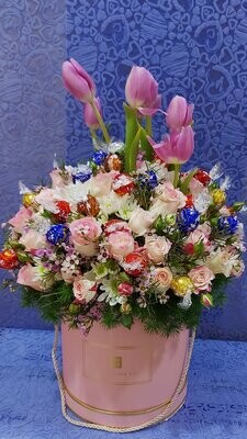 Gracious Flowers In Basket