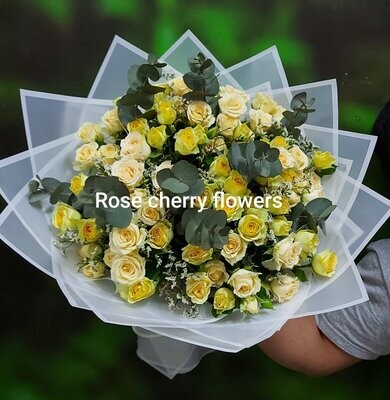 Spring Baby Roses Garden Bouquet