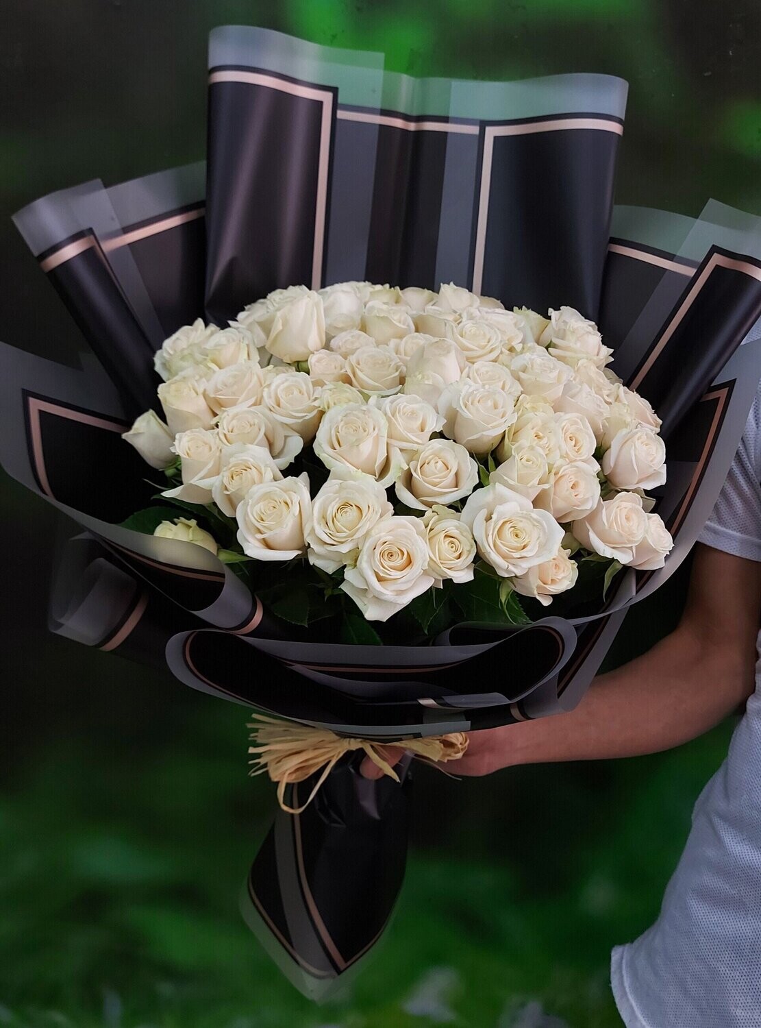 Peach Rose Hand Bouquet