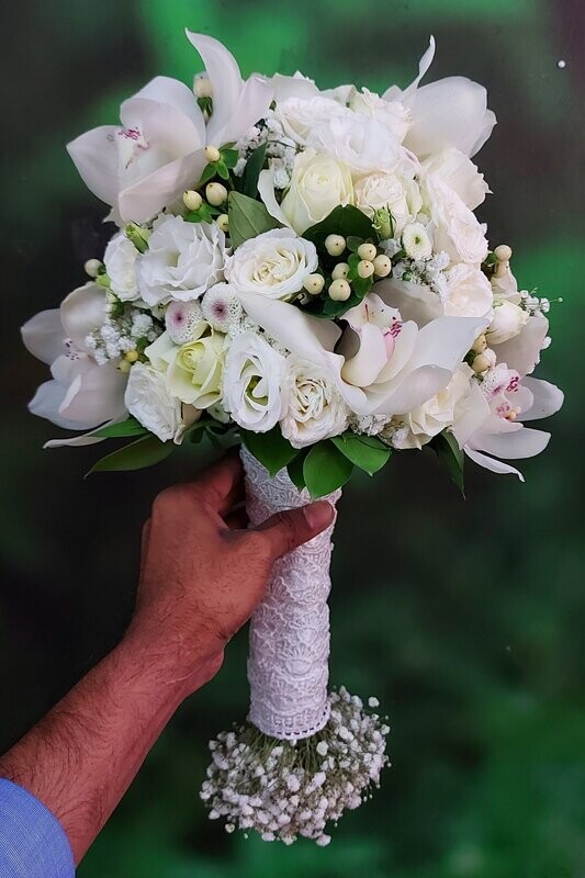 Special Cymbedium Bridal Bouquet