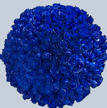 House Of Blue Rose Flower Bouquet