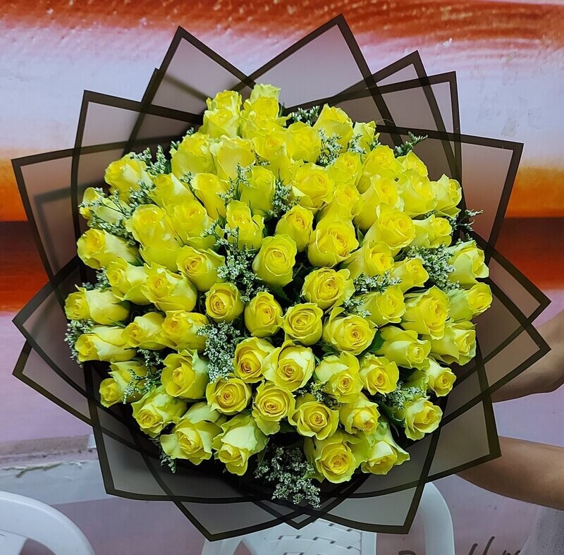 Mesmerizing Yellow Rose Bouquet
