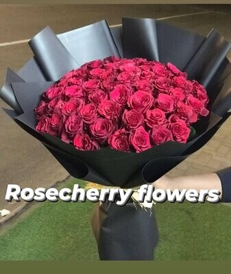 Sleek Red Rose Bouquet