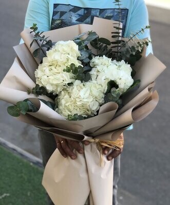 Sleek Hydrenga Bouquet