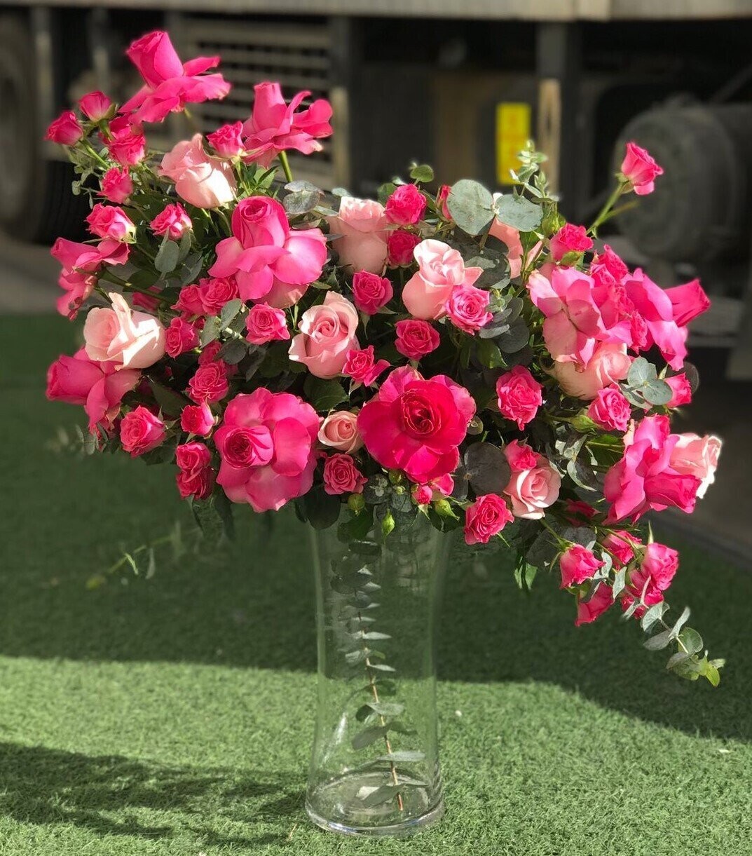 Sleek Flowers In Vase