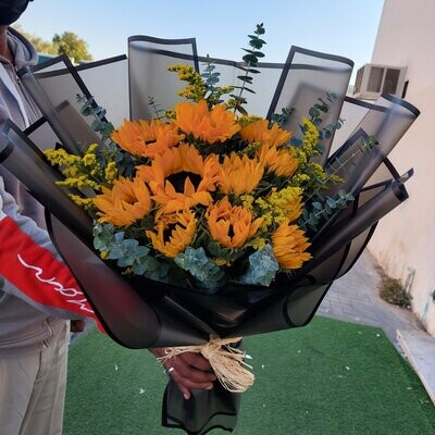 Sleek Sunrich Bouquet