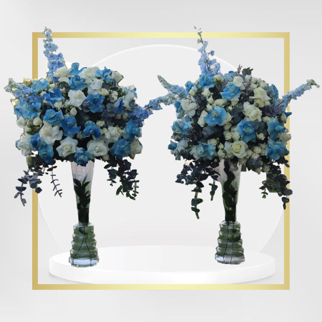 Blushing Bloom Flowers in vase