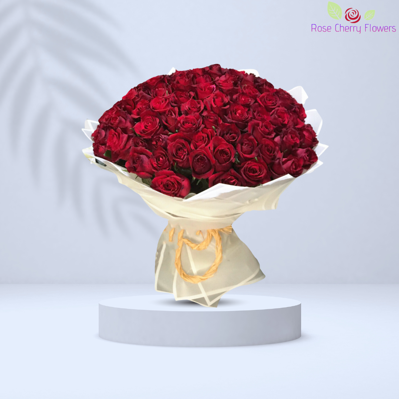 Beautiful red in white