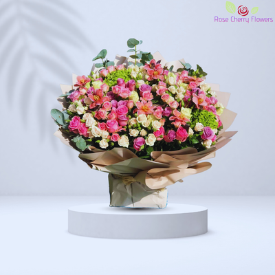 Colours Of Spring Flowers Bouquet