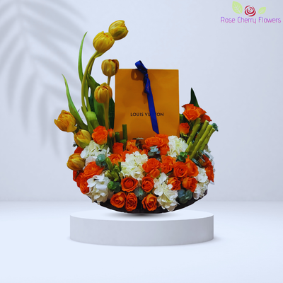 Flashing Orange Arrangement