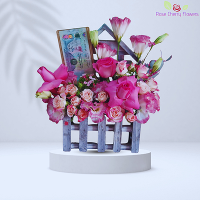 Enticing Flowers In Basket
