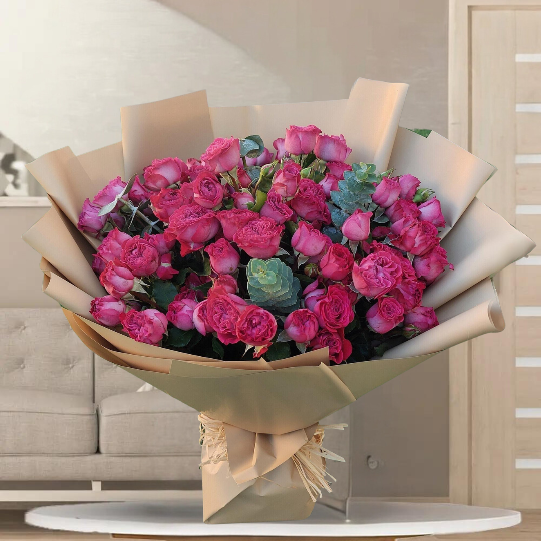 Magnificent Spray Rose Hand Bouquet