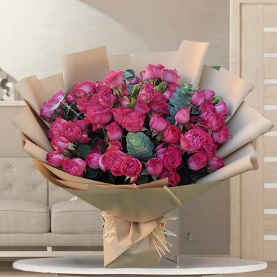 Magnificent Spray Rose Hand Bouquet