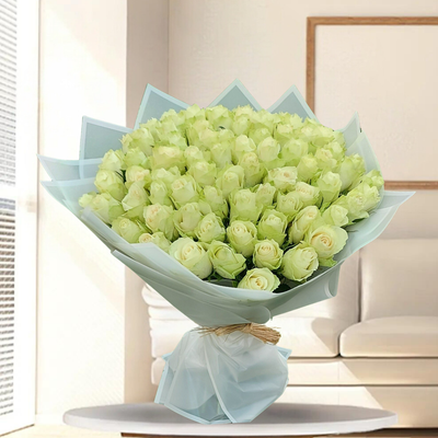 Perfect White Rose Bouquet