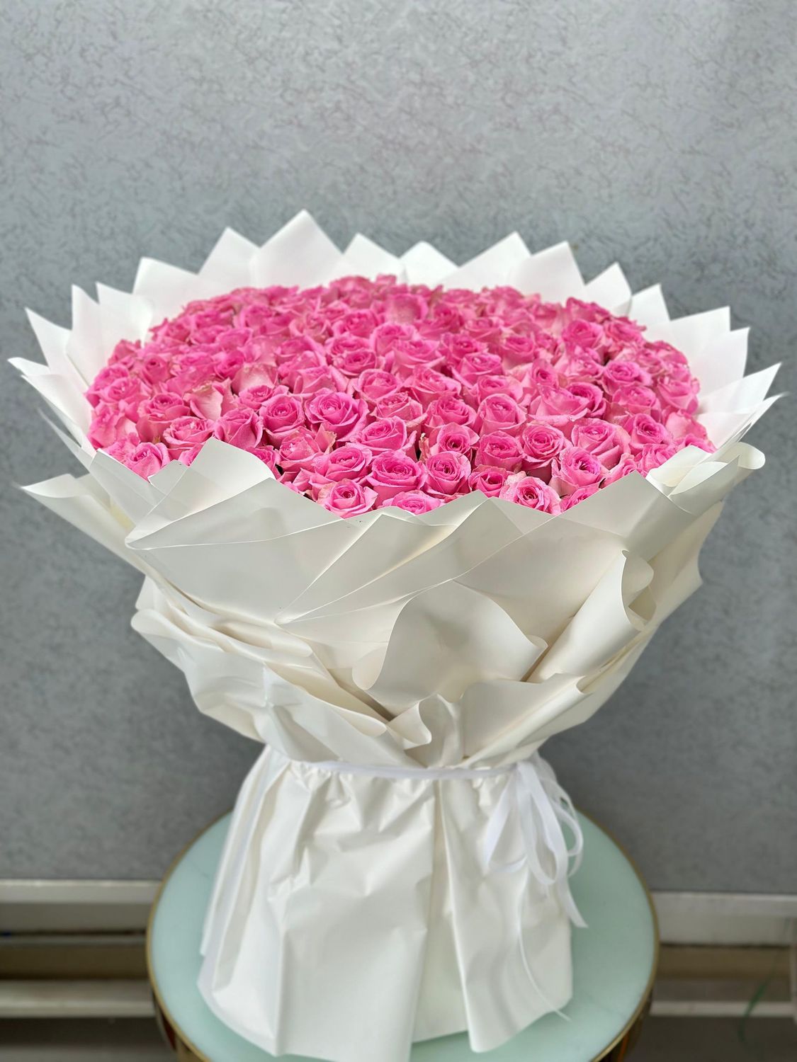 Big Pink Roses Bouquet