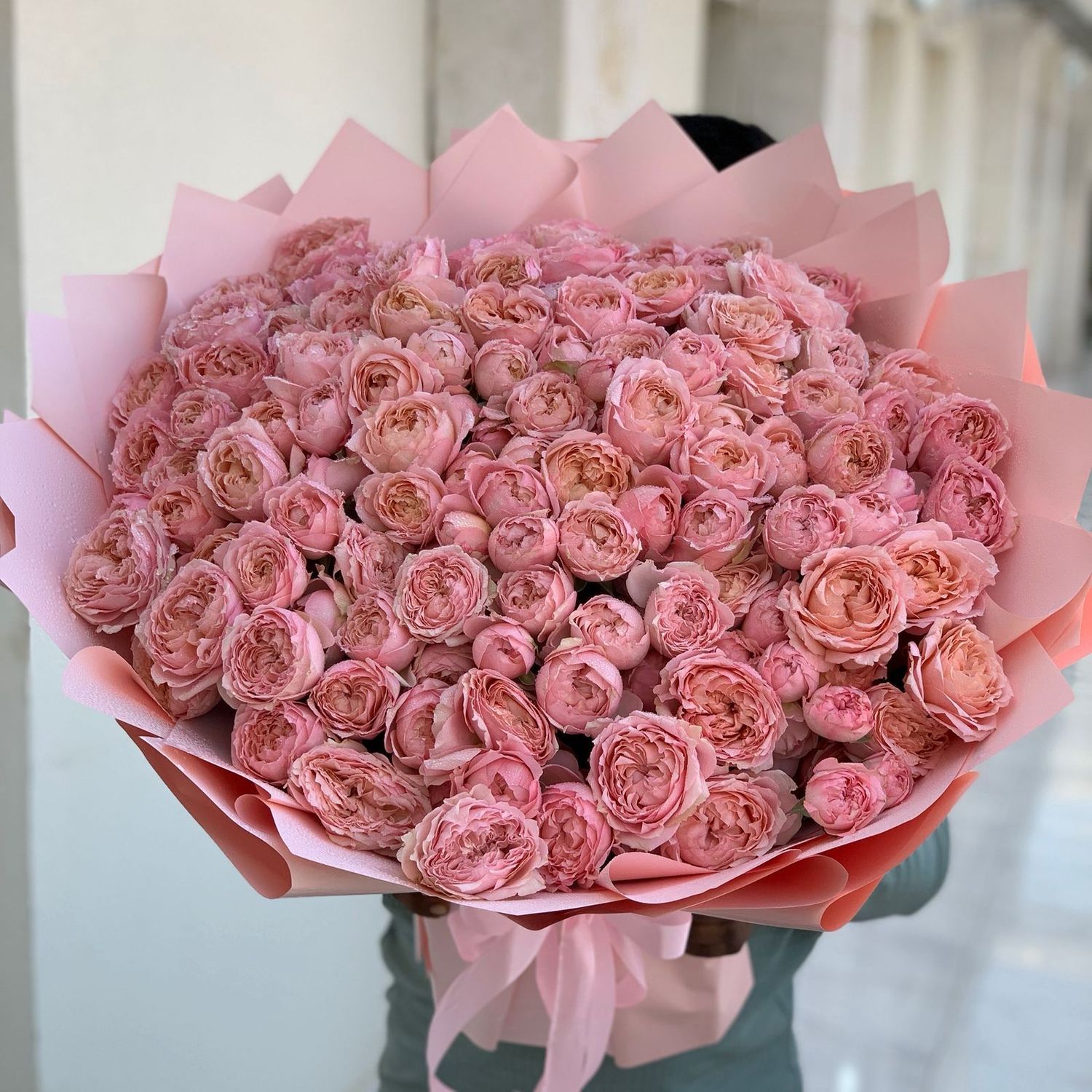 Juliet Pink Baby Roses Bouquet