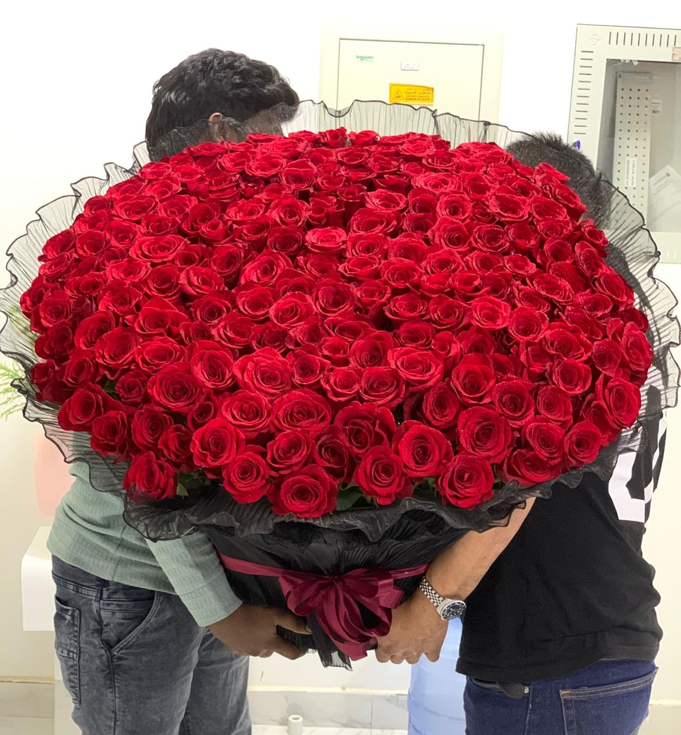 200 Red Roses Bouquet Wrapped
