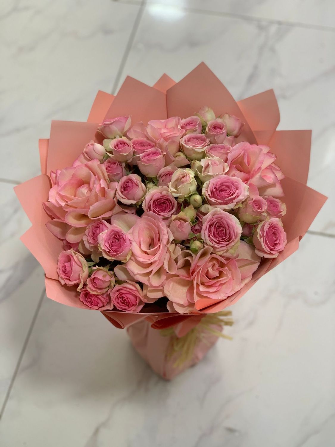 Baby & Pink Roses Bouquet