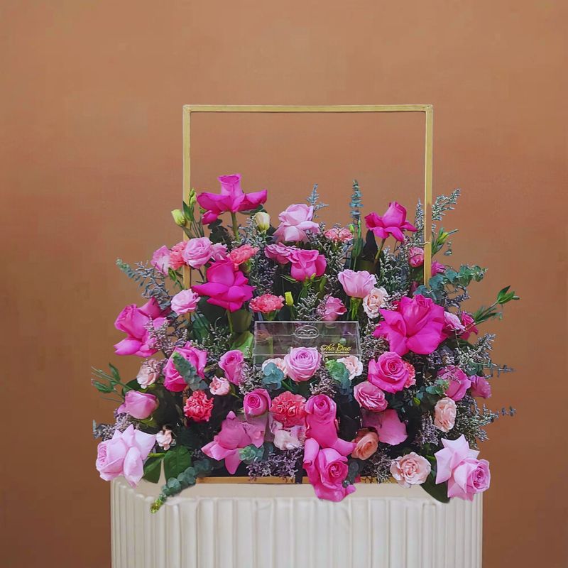 Huge Pink Flower Arrangement