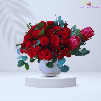 Breezy Floral Flowers In Basket