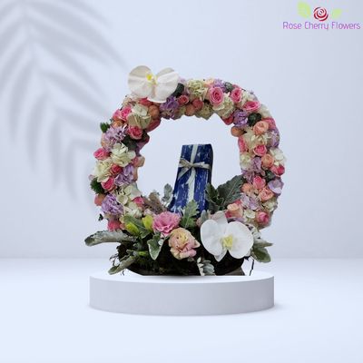 Circle Flower Arrangement