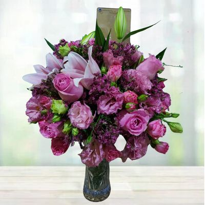 Pink Flowers In Vase Pink Flowers In Vase