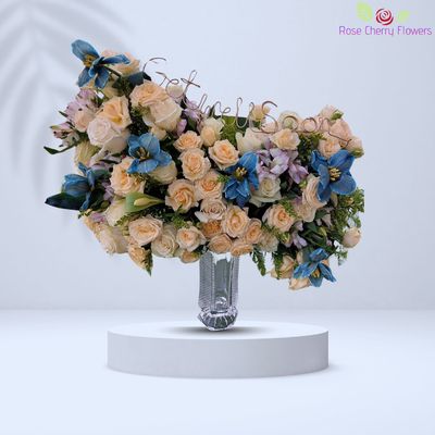 Cheerful Flowers In Vase Cheerful Flowers In Vase