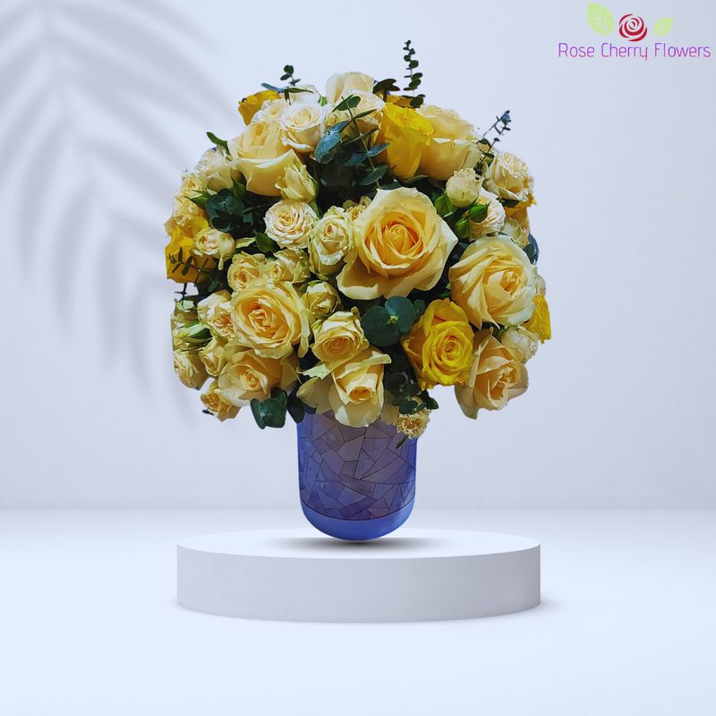 Delicate Flowers In Vase