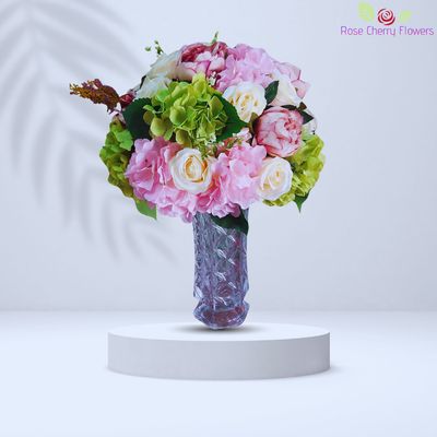 Angel Flowers In Vase