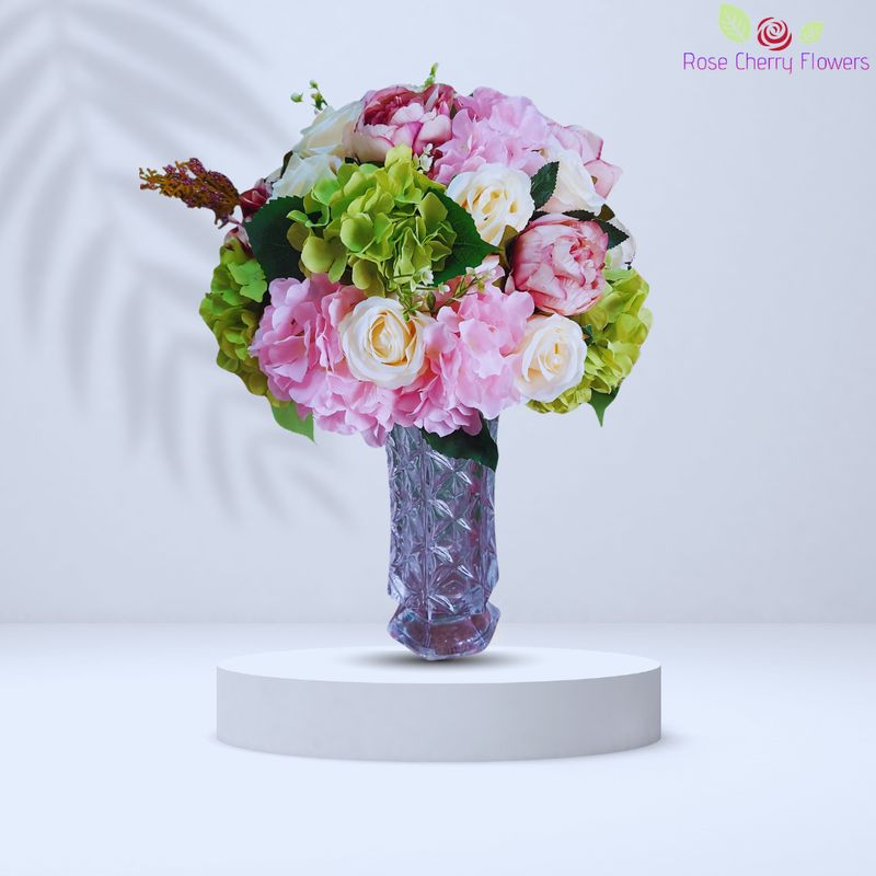 Angel Flowers In Vase