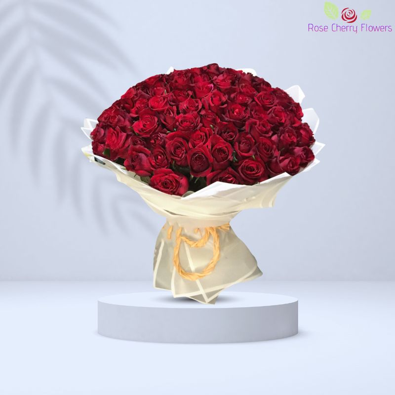 Beautiful red in white