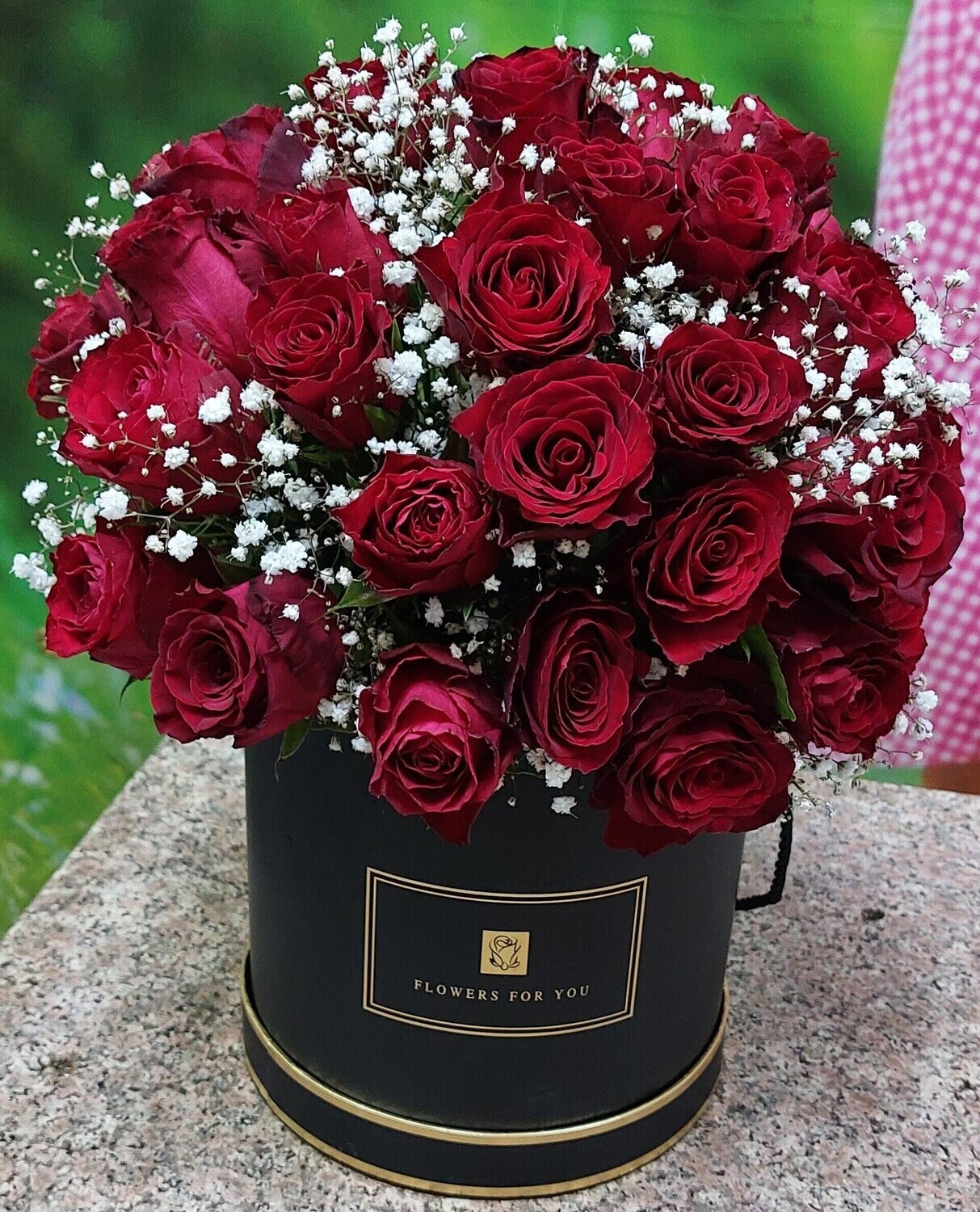 Treasured Red Roses In Basket