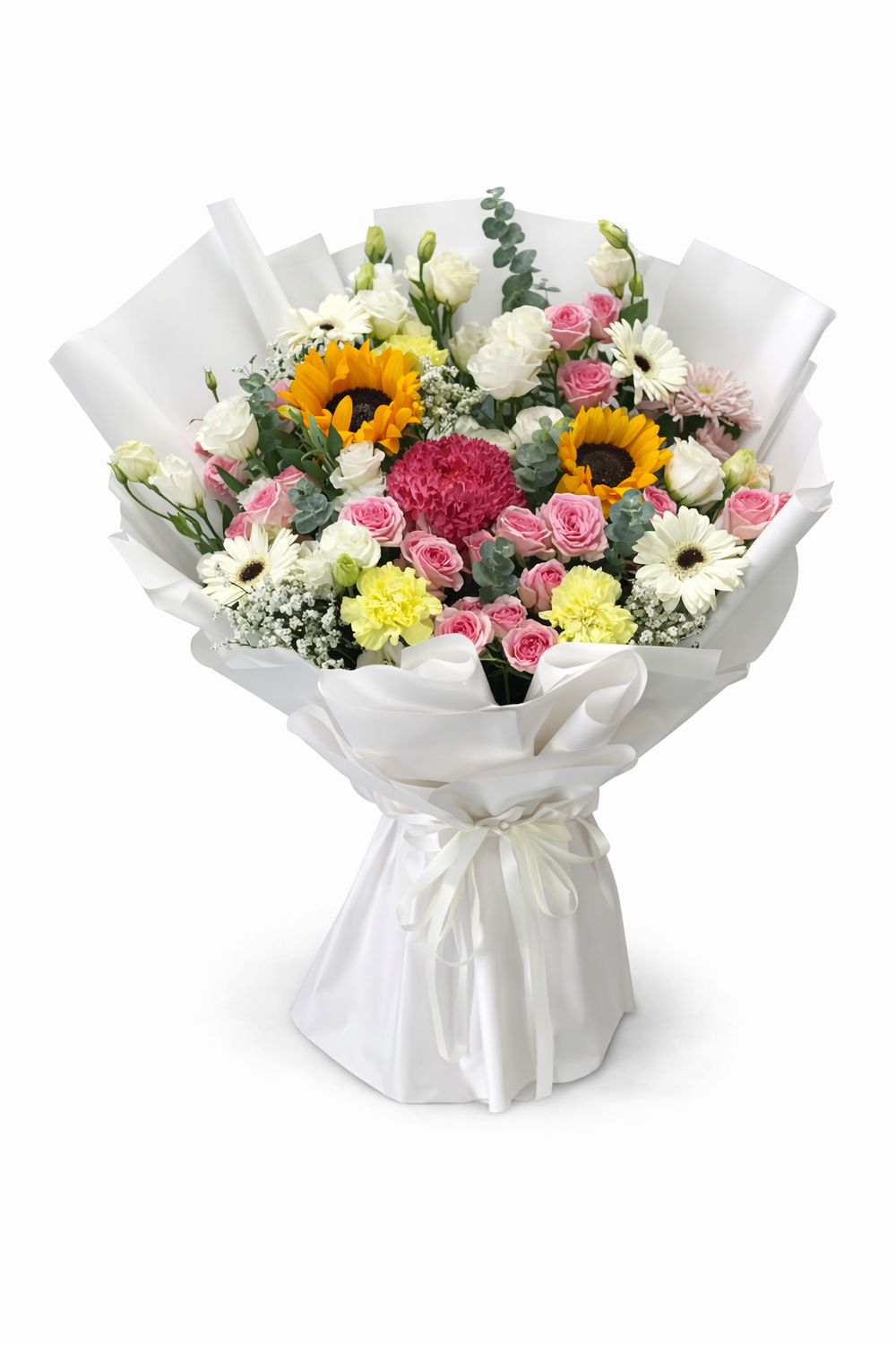 Bright Sunflower Rose Mix