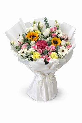 Bright Sunflower Rose Mix