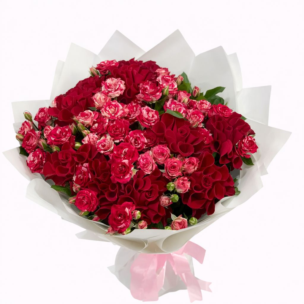 Baby Roses & Roses Bouquet