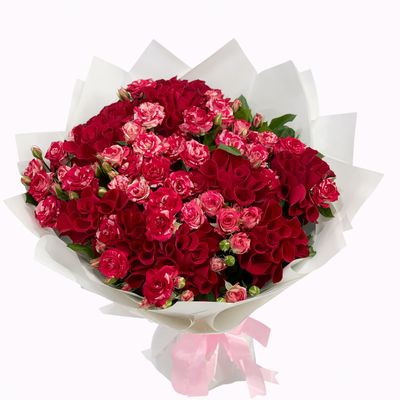 Baby Roses & Roses Bouquet Baby Roses & Roses Bouquet