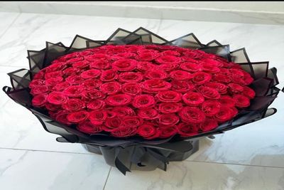 71 Red Roses in Black Wrapper 71 Red Roses in Black Wrapper
