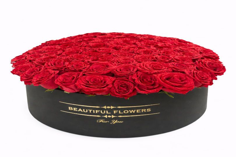 Elegant 51 Red Roses Box