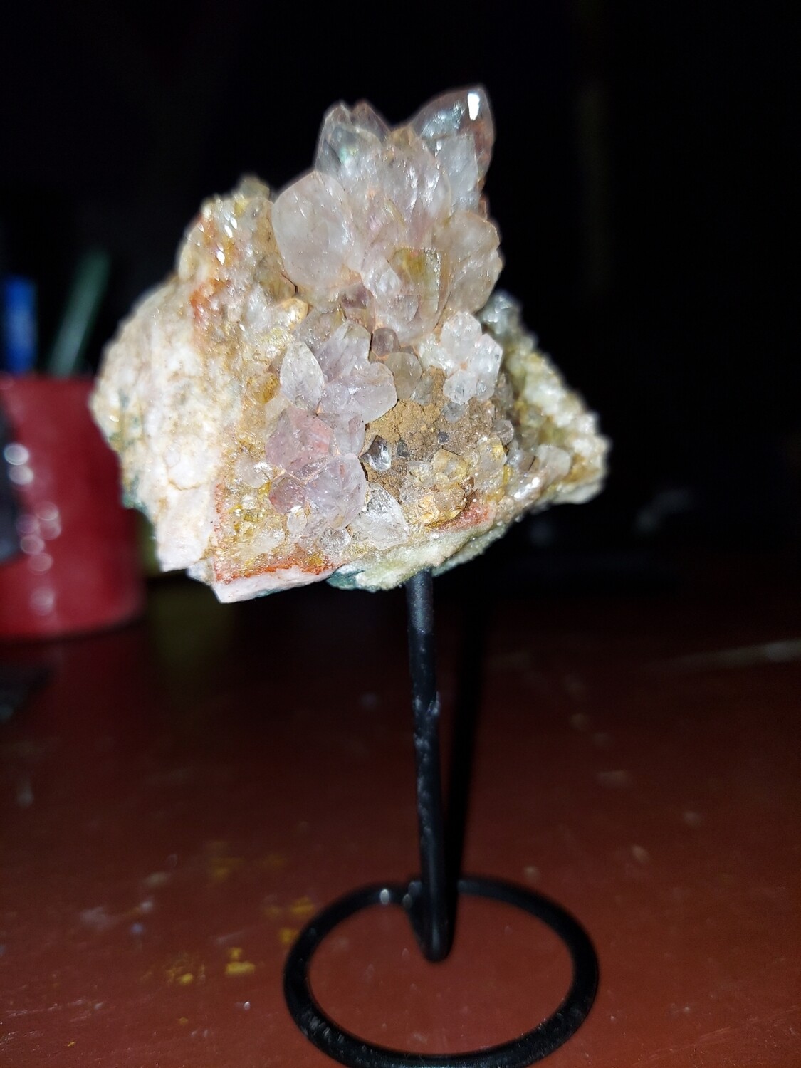 Pink Amethyst in Stand