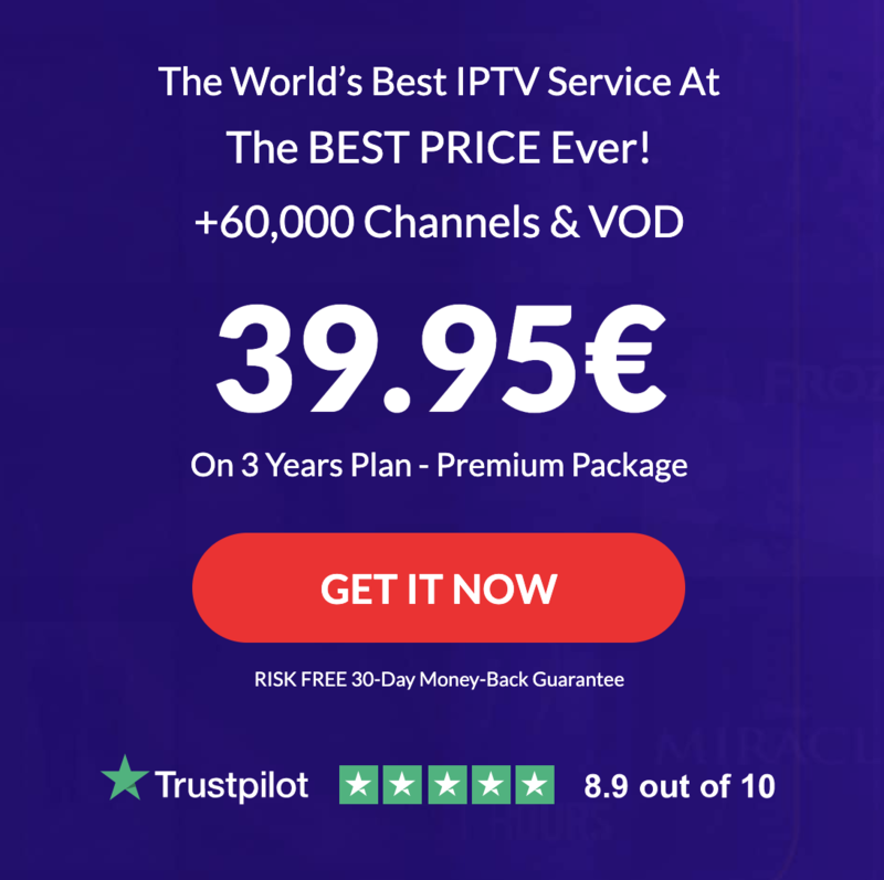 3 Years IPTV Access -80% 3 Years IPTV Access -80%